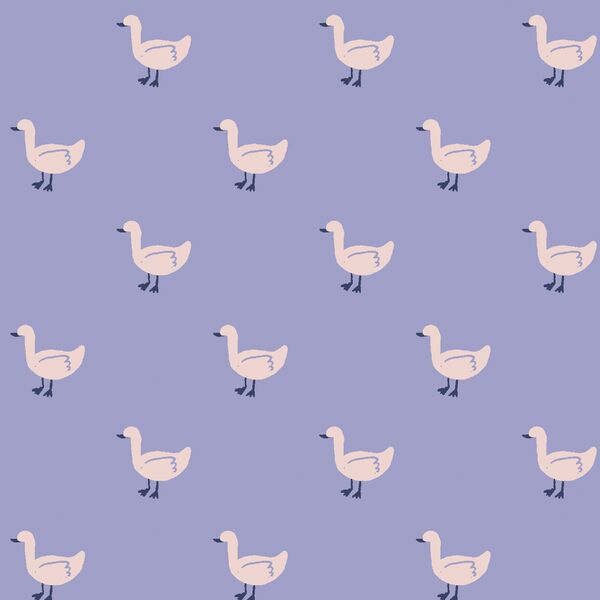 Wandering Geese in Periwinkle