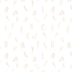Letters in Light Pink
