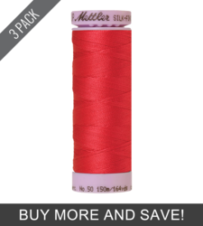 Geranium (9105-1391) - Silk Finish Cotton 50wt - 164 Yards (3 Pack)