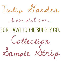 Tulip Garden Sample Strip