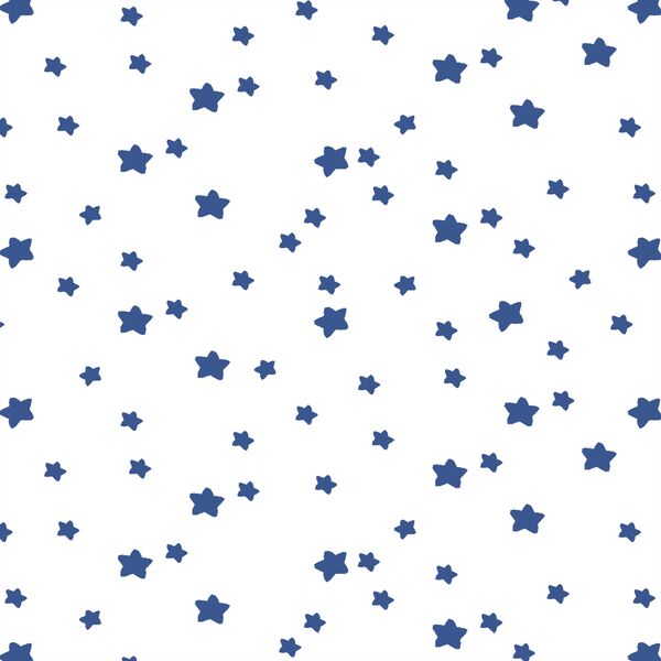 Star Light in Blue Jay on White