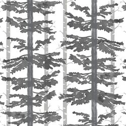 Treeline in Charcoal and Pebble