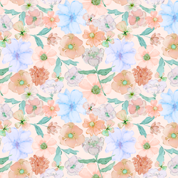 Little Flower Clippings in Peach