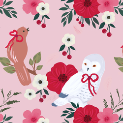 Feathered Noel in Sweet Pink