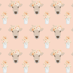 Small Clara Cow in Peony