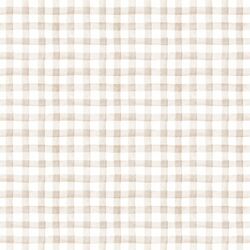 Garden Gingham in Soft Taupe