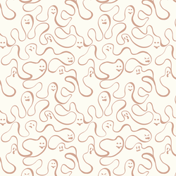 Ghostly Scribbles in Cream