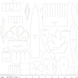 Posie Patterns in White-on-White
