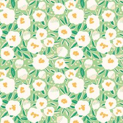 Backyard Blooms in Leaf Green