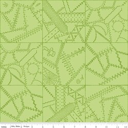 Crazy Patchwork in Green