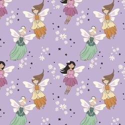 Flying Fairies in Lilac