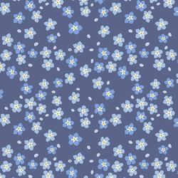Scattered Petals in Forget Me Not