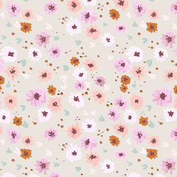 Pom Pom Floral in Light Pewter