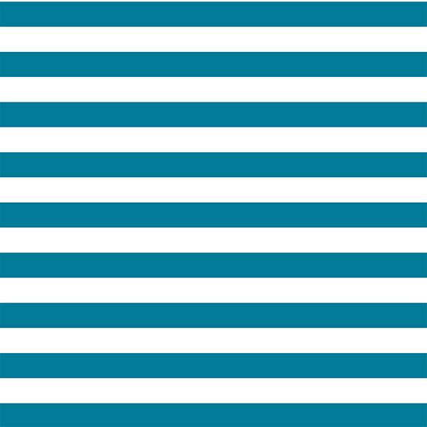 Horizontal Candy Stripe in Peacock