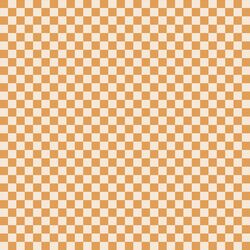 Small Halloween Checks in Pumpkin on Cream
