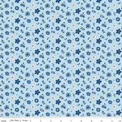 Floral in Blue