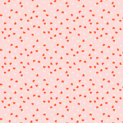 Little Confetti Hearts in Coconut Ice Pink