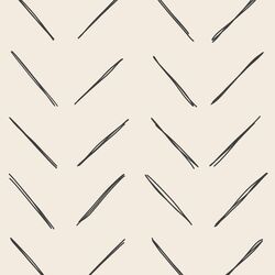 Large Chevron in Graphite on Egret