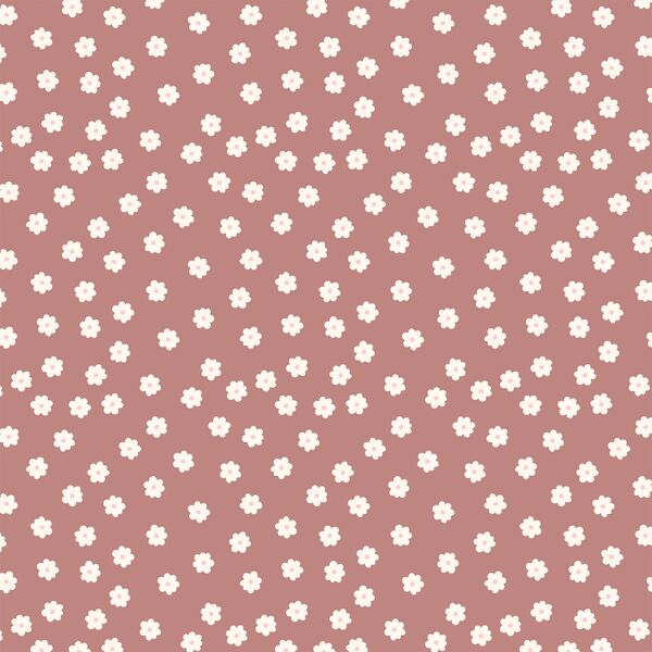 Ditsy Floral in Light Dusty Rose