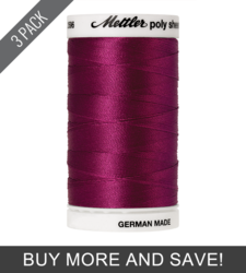Cerise (2596-2506) - Poly Sheen - 875 Yards (3 Pack)