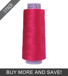 Fuschia (9150-1421) - Silk Finish Cotton 50wt - 2000 Yards (3 Pack)
