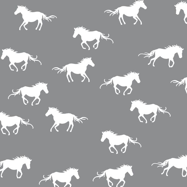 Horse Silhouette in Smoke