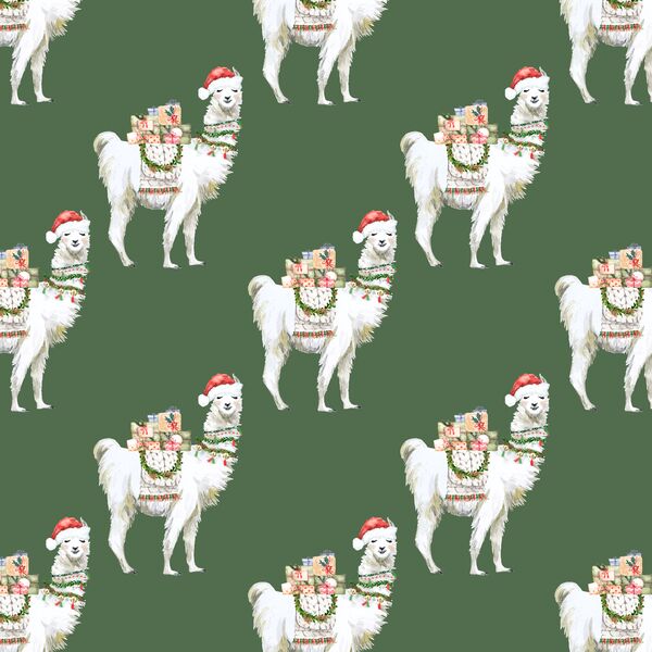 Little Festive Llama in Pine