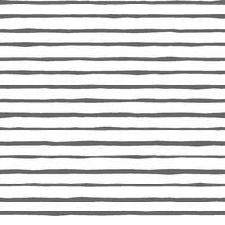 Artisan Stripe in Charcoal on White