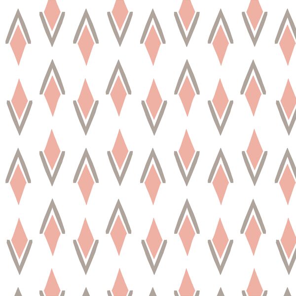 Woven Basket in Peony and Taupe