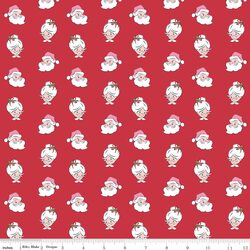 Santa Heads in Red