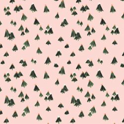 Tiny Christmas Trees in Pink