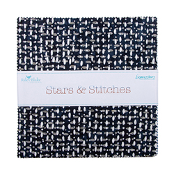 Expressions Batiks Stars & Stitches 10" Square Pack
