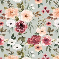 Felicity Floral in Dewy Green