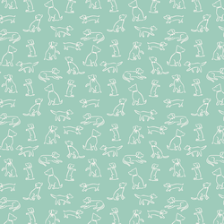 Playful Pups in Celadon