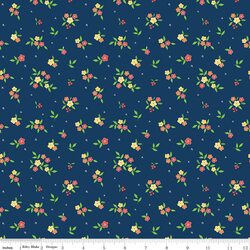 Floral in Navy