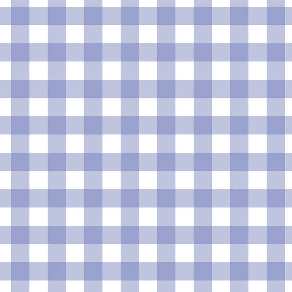 Gingham in Periwinkle