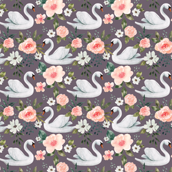 Little Swan in Plum