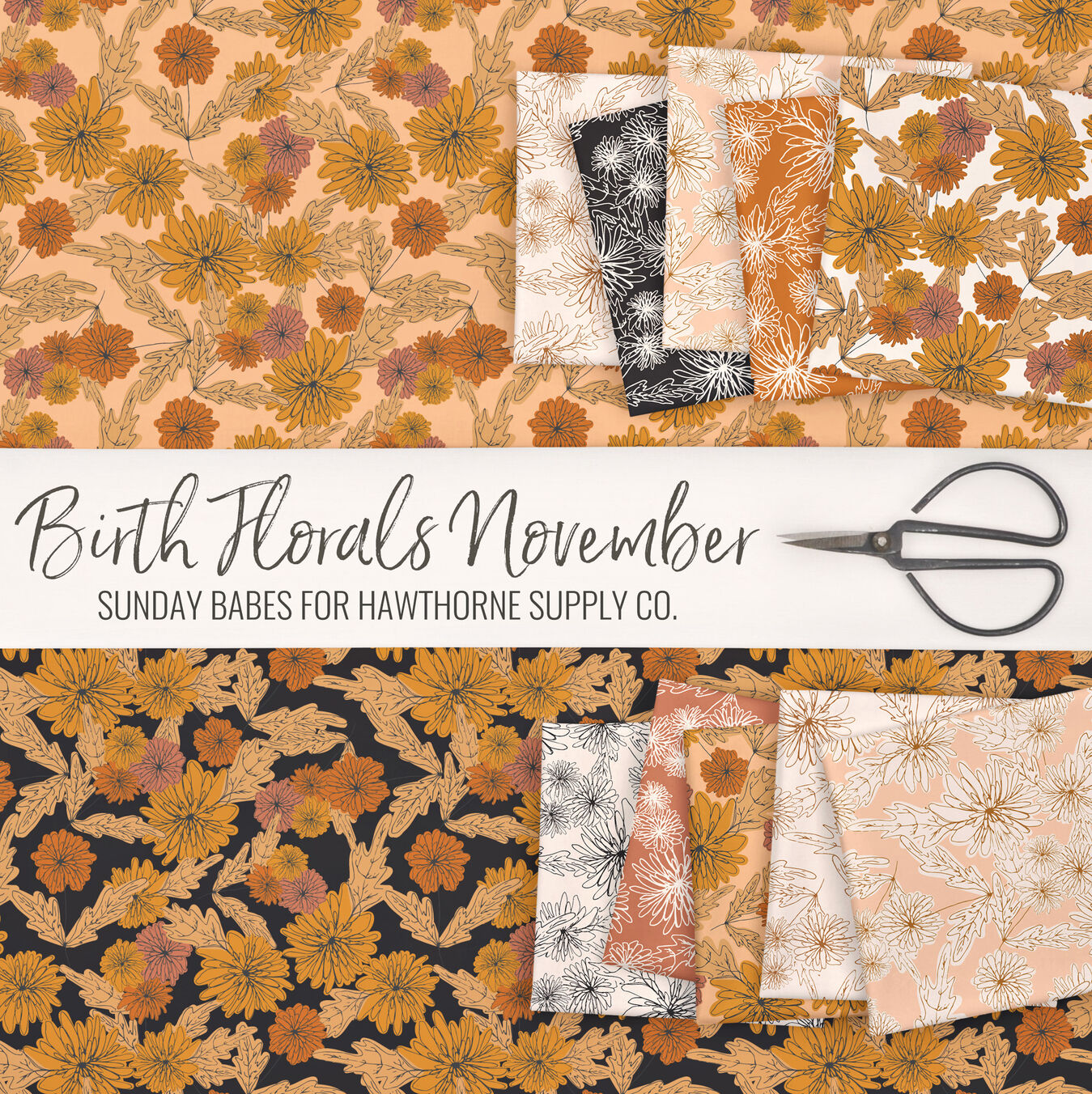 Birth Florals November Poster Image