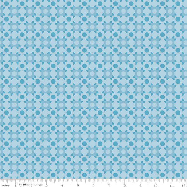 Patchwork Plaza in Blue