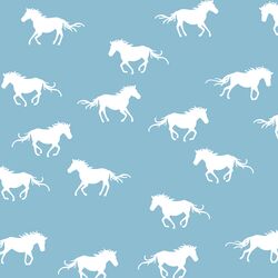 Horse Silhouette in Breeze