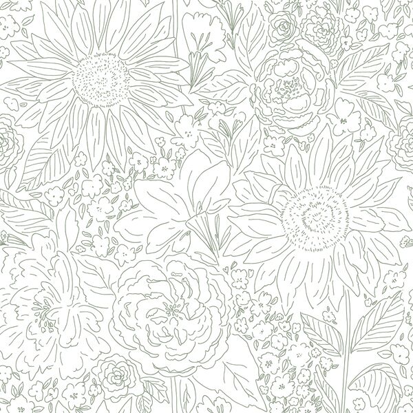 Paperie in Lucky Green on White