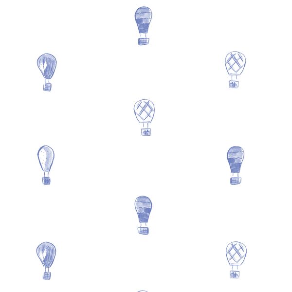 Polka Dot Balloons in Twilight Blue