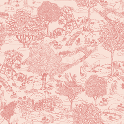 Playground Toile in Petal Pink