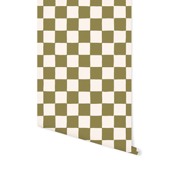 Wobbly Gingham in Basil