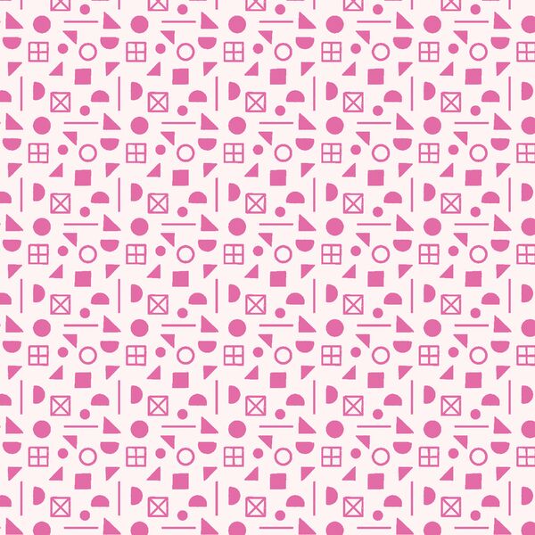 School Yard Shapes in Pink