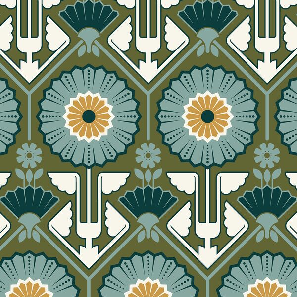 Sunflower in Forest Green