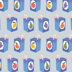 Juice Boxes in Blue