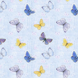 Butterflies in Light Blue