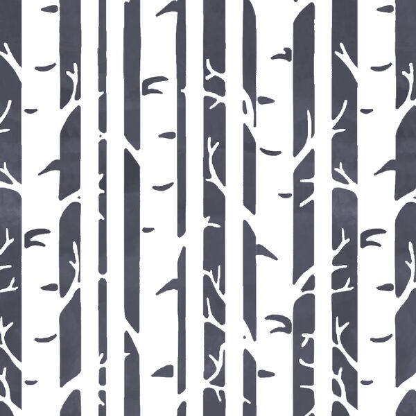 Birches in Ink
