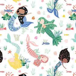 Mermaids and Friends in White